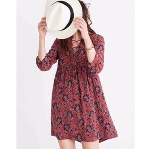 Madewell Silk Blockprint Dress